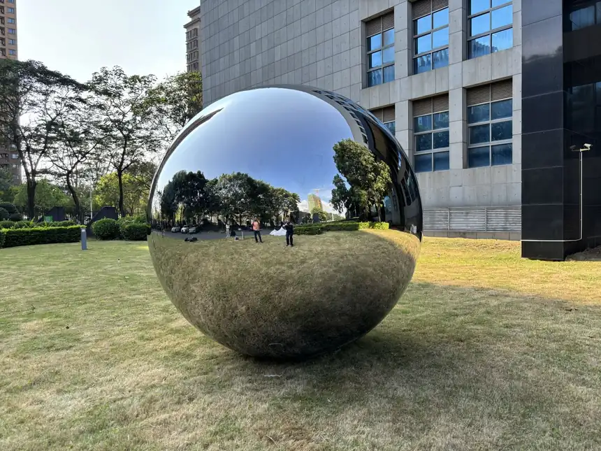 Stainless Steel Spherical Sculpture