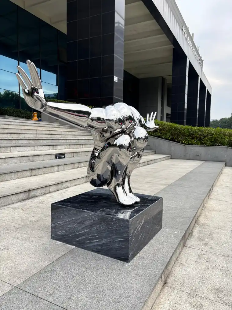 Stainless Steel Man Sculpture