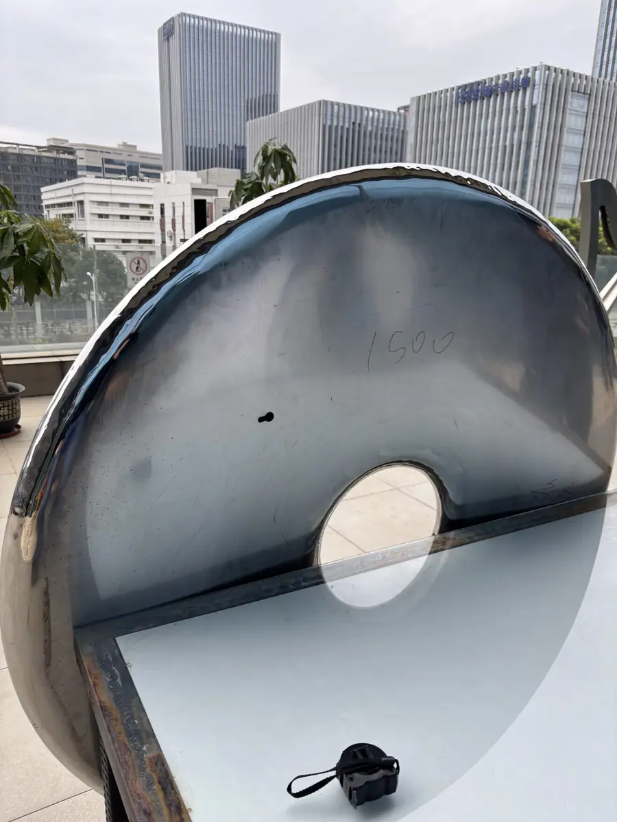 Chrome Balloon Ring Wall Sculpture