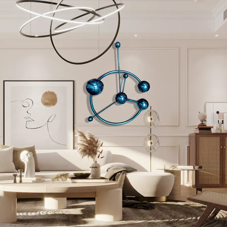 Stainless steel sculpture wall art