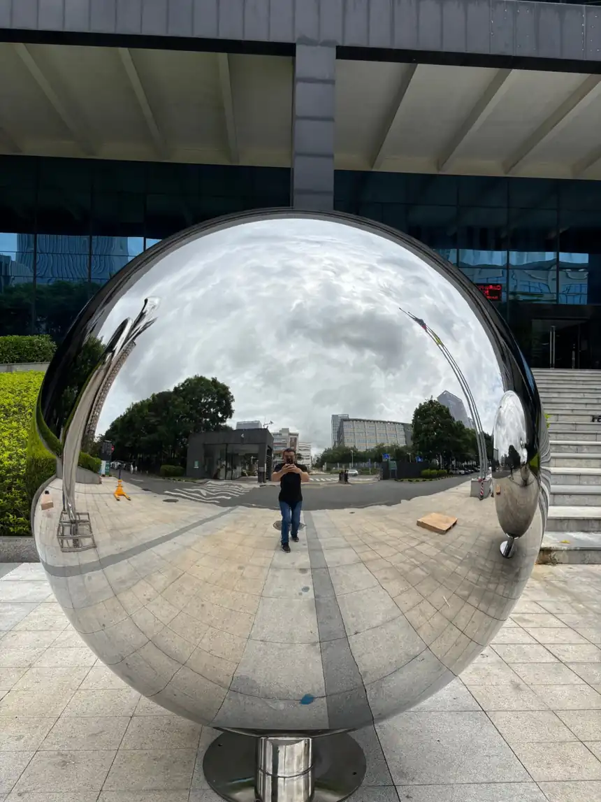 mirror stainless steel sphere
