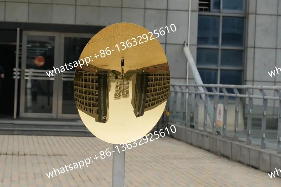 Stainless steel concave mirror