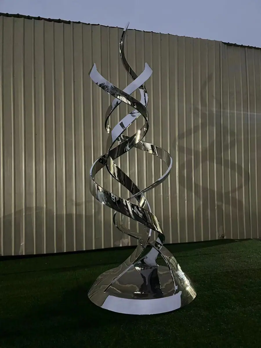 Abstract Ribbon sculpture