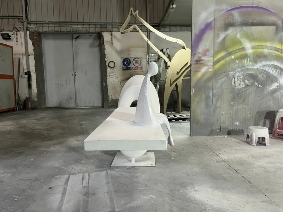 stainless steel abstract sculpture