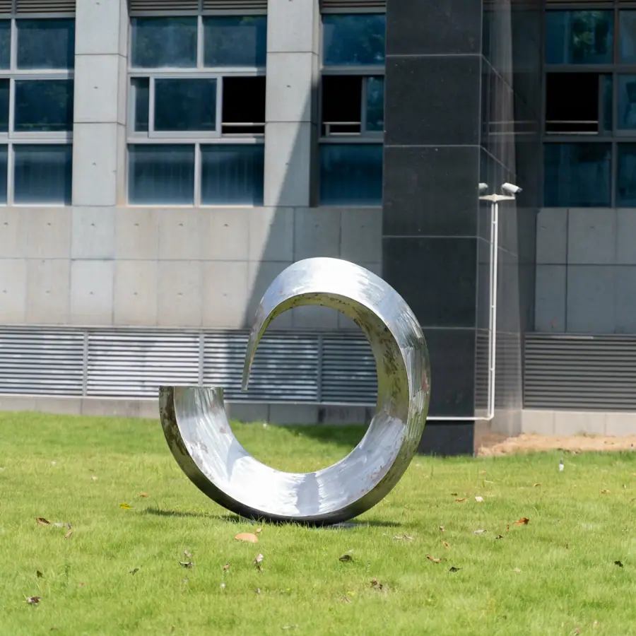Stainless steel abstract sculpture