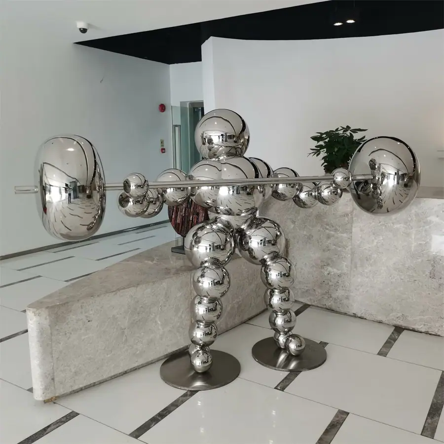 Stainless steel ball sculpture