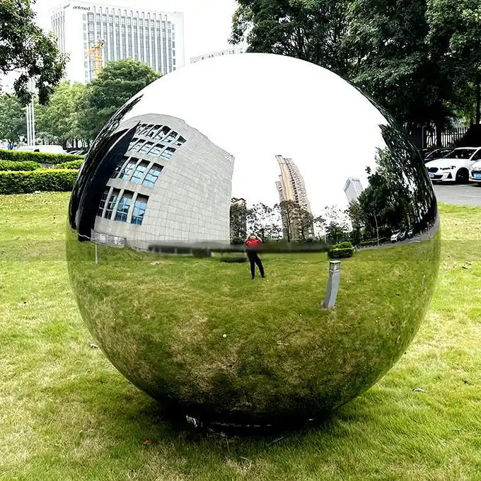 0.9m stainless steel mirror sphere