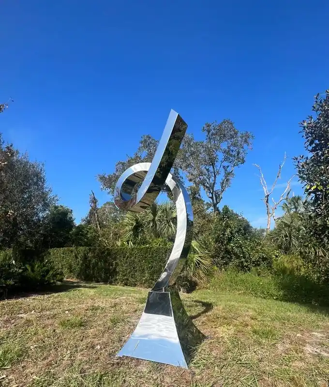 Abstract Stainless Steel Sculpture