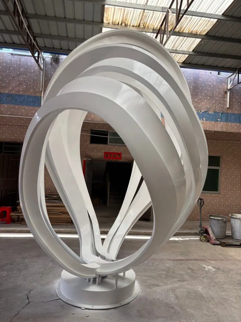 Abstract Flower Sculpture