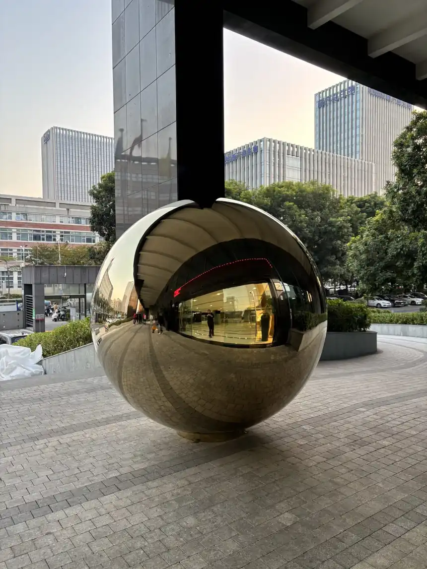2-Meter Mirror Polished Stainless Steel Sphere