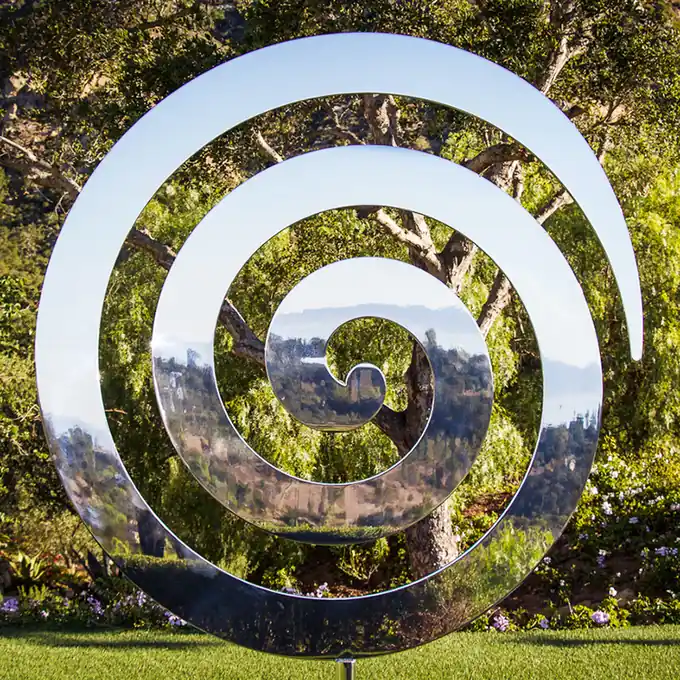 Stainless Steel Spiral Sculpture