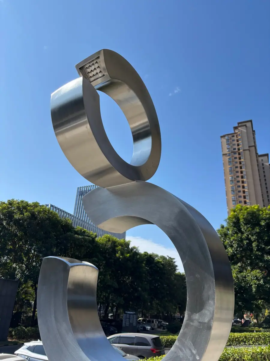 C Letter Sculpture