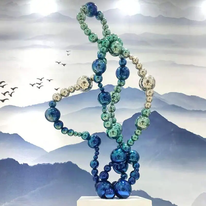 Stainless Steel Ball Combination Sculpture