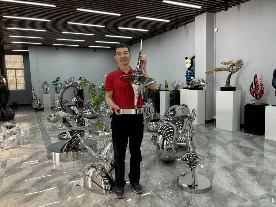 Stainless Steel Balance Sculpture
