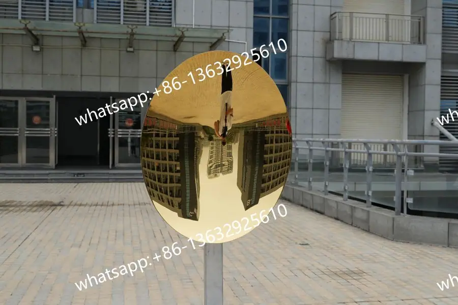 Stainless steel concave mirror