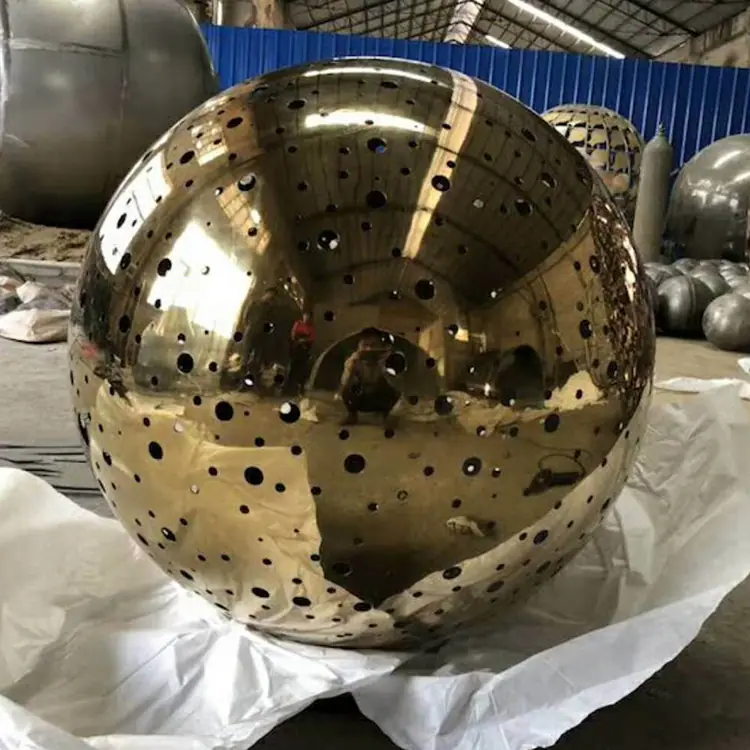Stainless steel sphere surface effect
