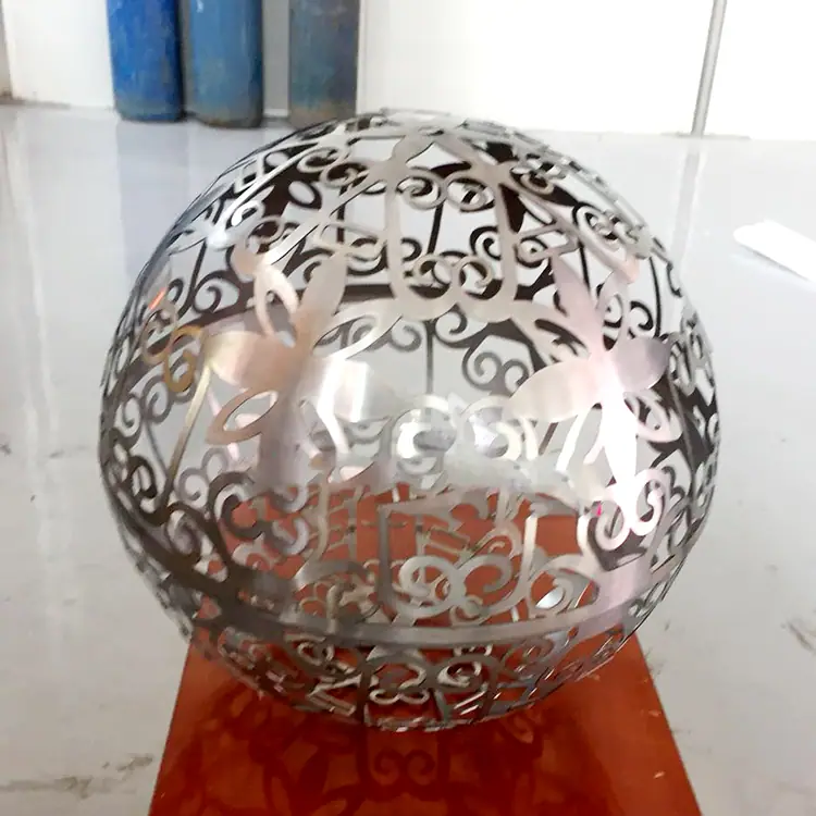 Stainless steel sphere surface effect