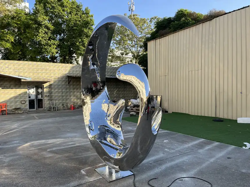 Modern Stainless Steel Sculpture