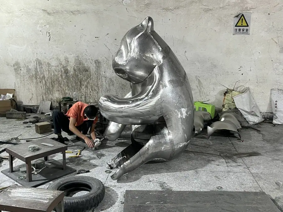 Chinese panda sculpture