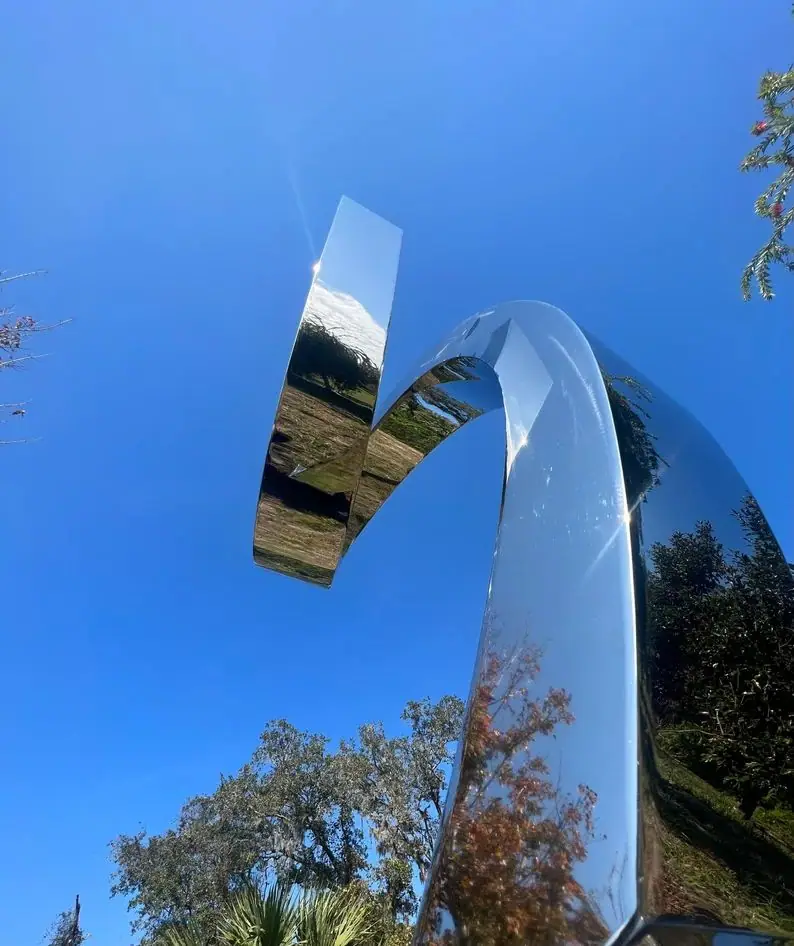 Abstract Stainless Steel Sculpture