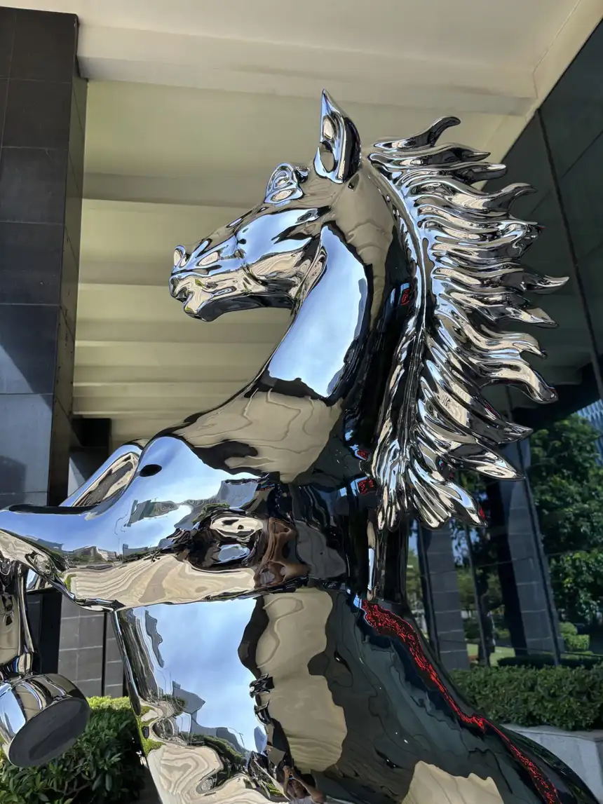 Stainless Steel Horse Sculpture