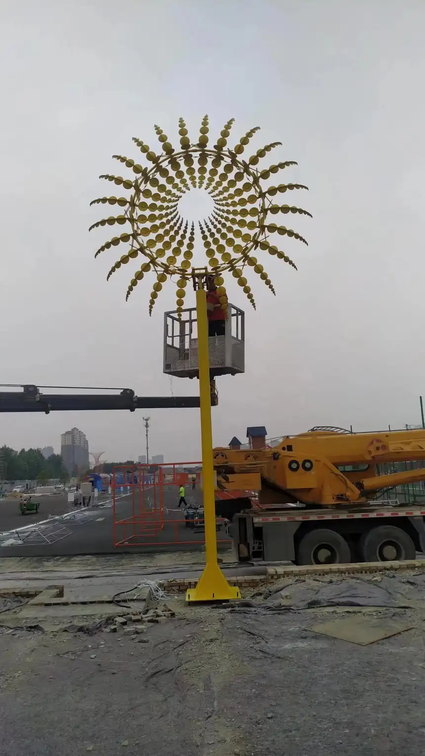 Wind-driven sculpture
