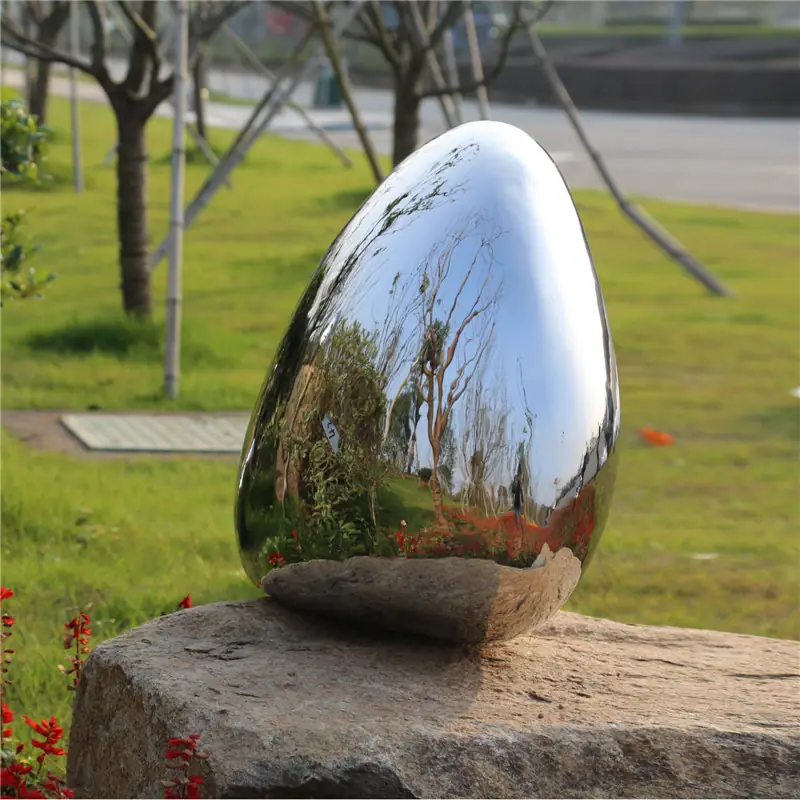 stainless steel polished egg