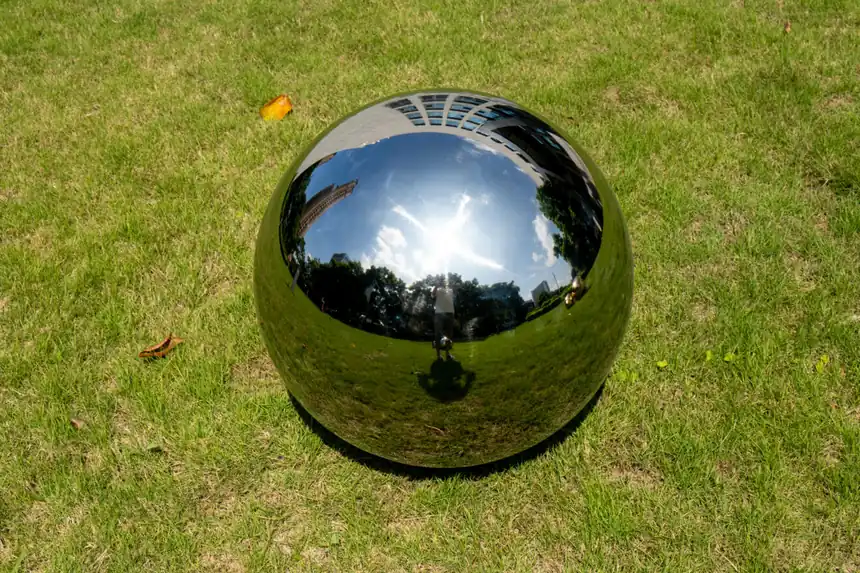 Stainless Steel Sphere: The Shining Pearl Outdoors