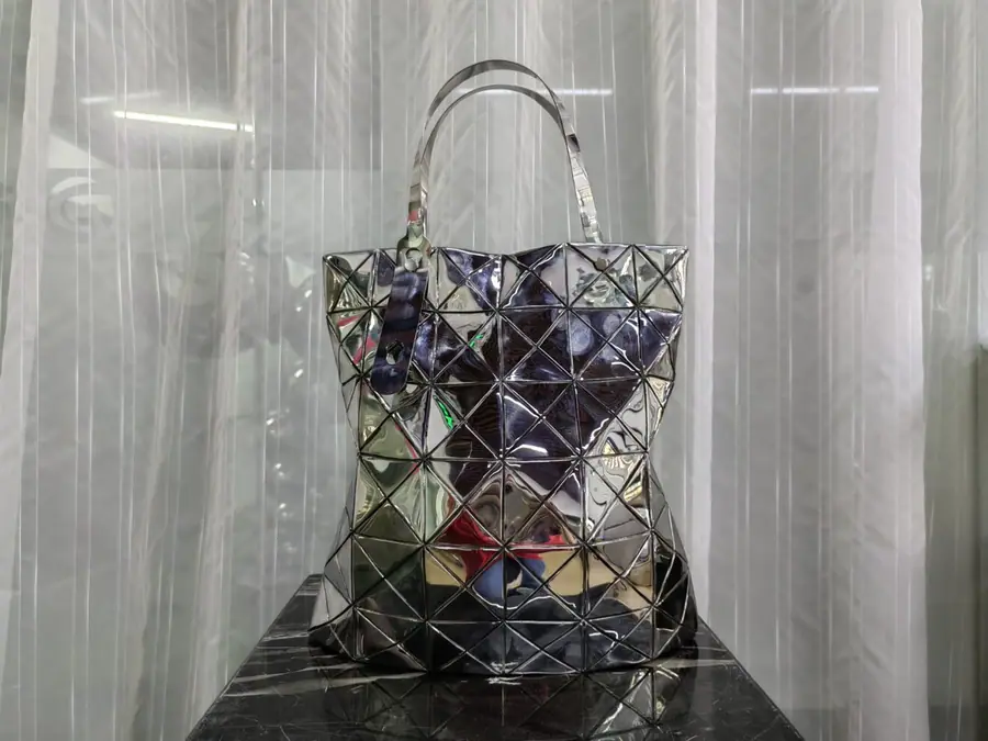 Stainless steel handbag sculpture