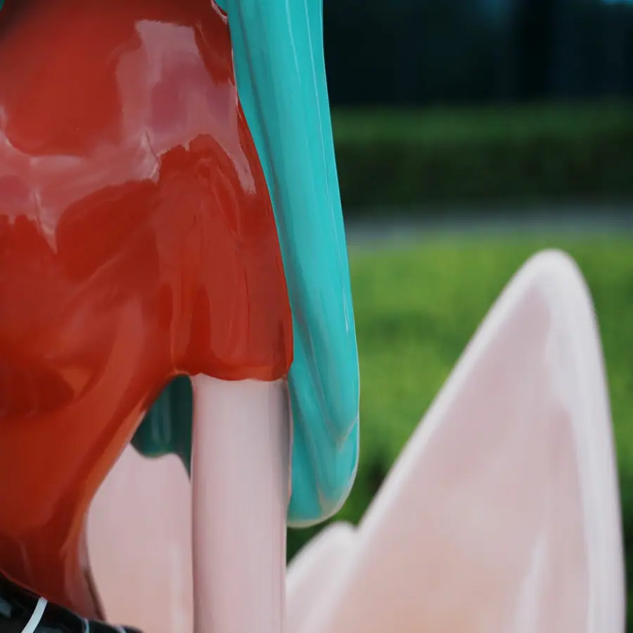 Fiberglass girl sculpture