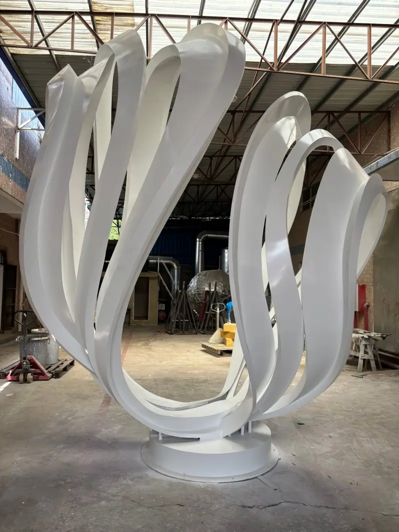 Abstract Flower Sculpture
