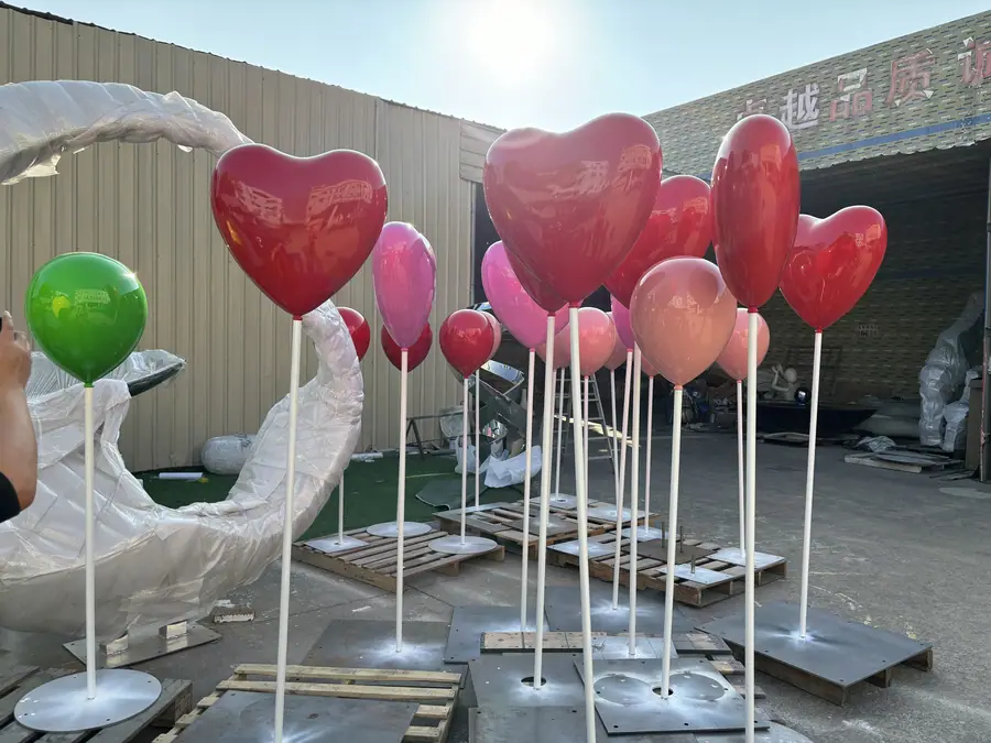 stainless steel colorful balloons