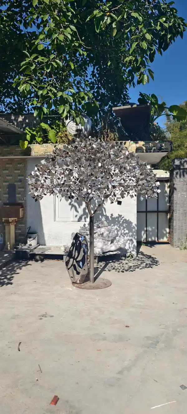 2-Meter High Abstract Tree Sculpture
