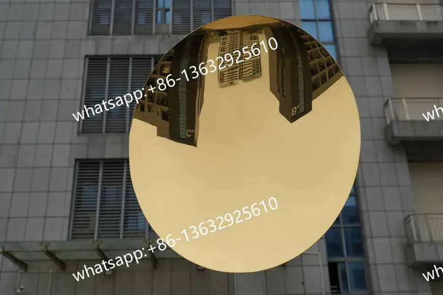 Stainless steel concave mirror