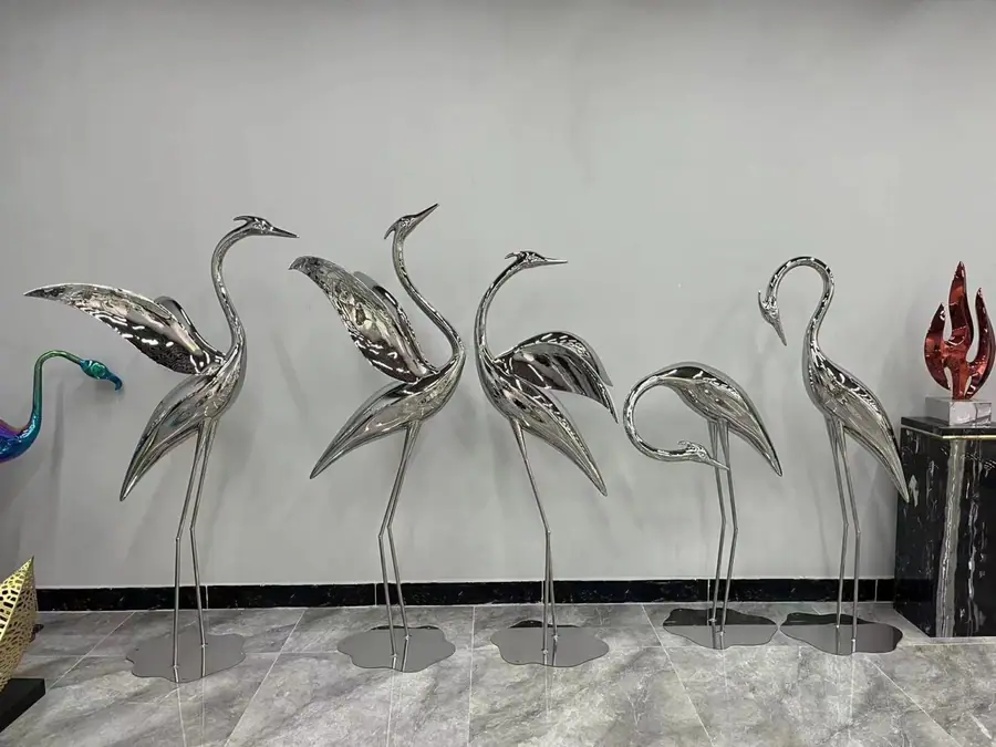 Crane Metal Sculpture
