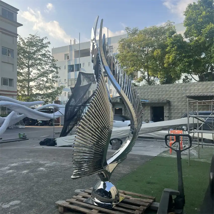 Stainless Steel Abstract Sculpture (7)