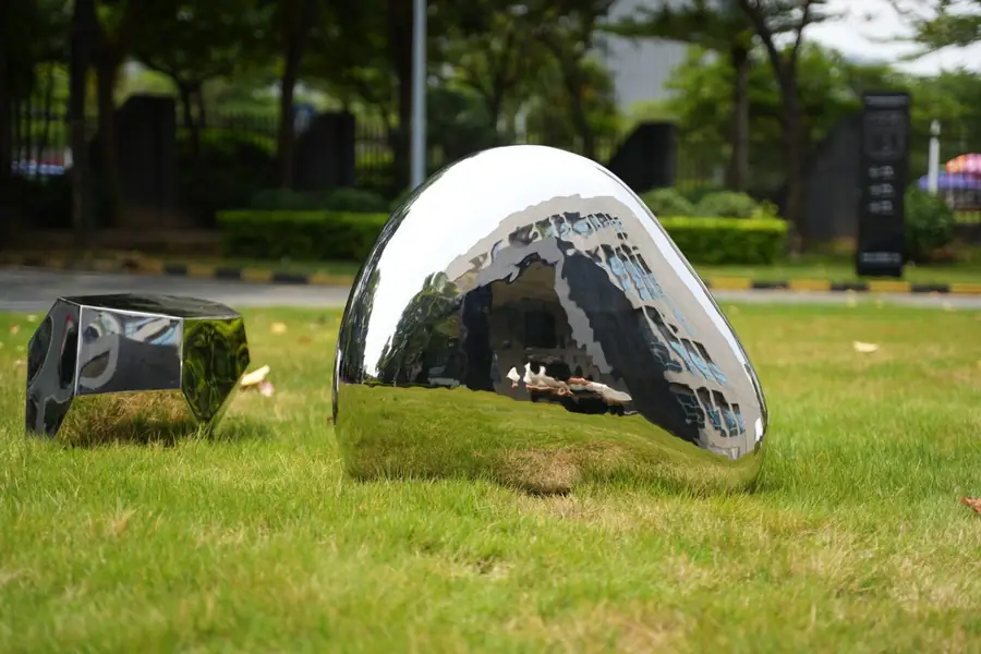 Stainless Steel Stone Sculpture