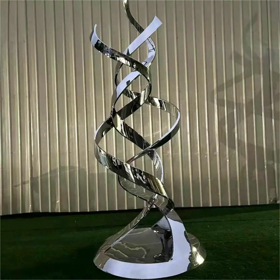 Abstract Ribbon sculpture