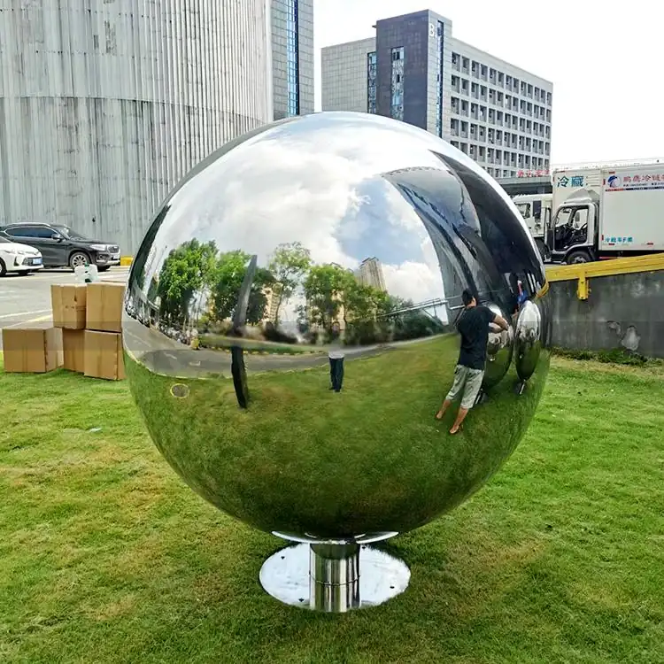 0.9m stainless steel mirror sphere