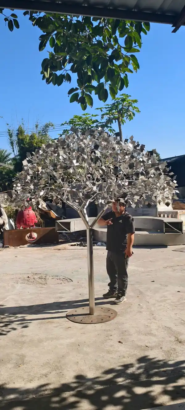 2-Meter High Abstract Tree Sculpture