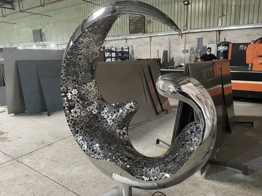 abstract moon sculpture