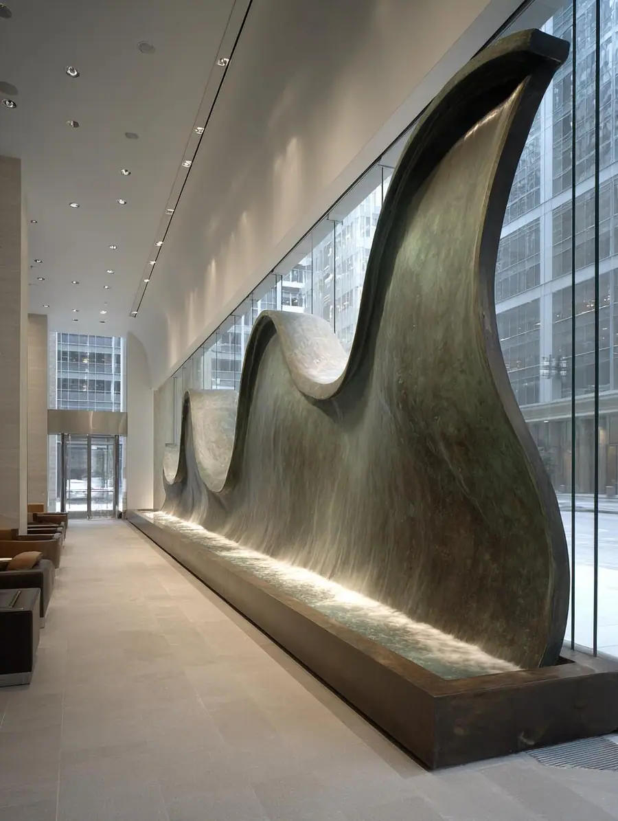 Custom Indoor Water Sculpture (1)