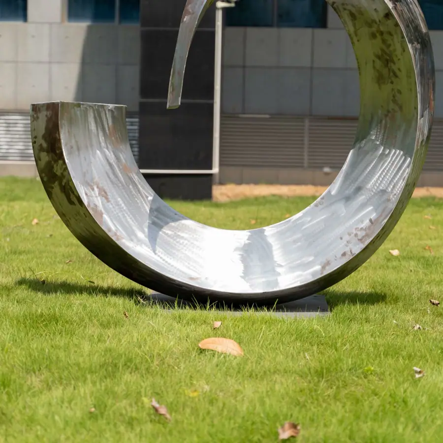 Outdoor Stainless Steel Abstract Sculpture