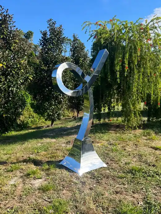 Abstract Stainless Steel Sculpture