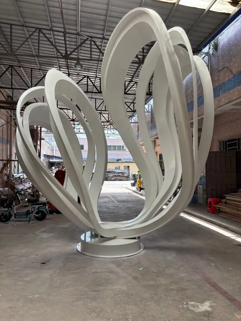 Abstract Flower Sculpture