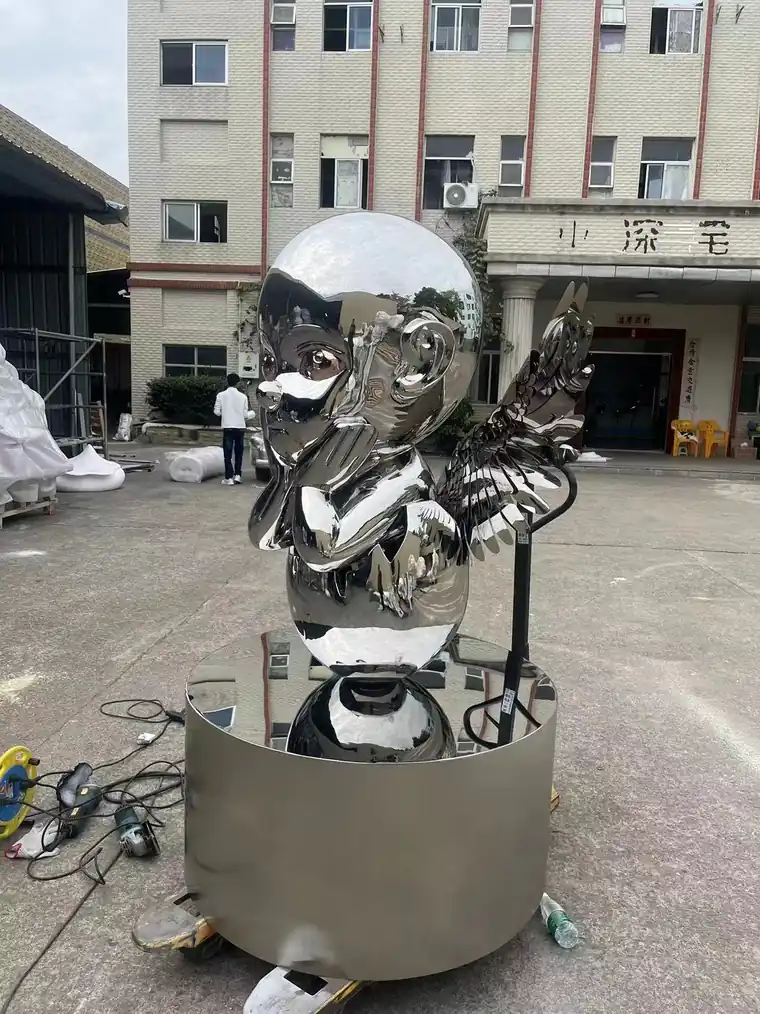 stainless steel abstract sculpture (9)