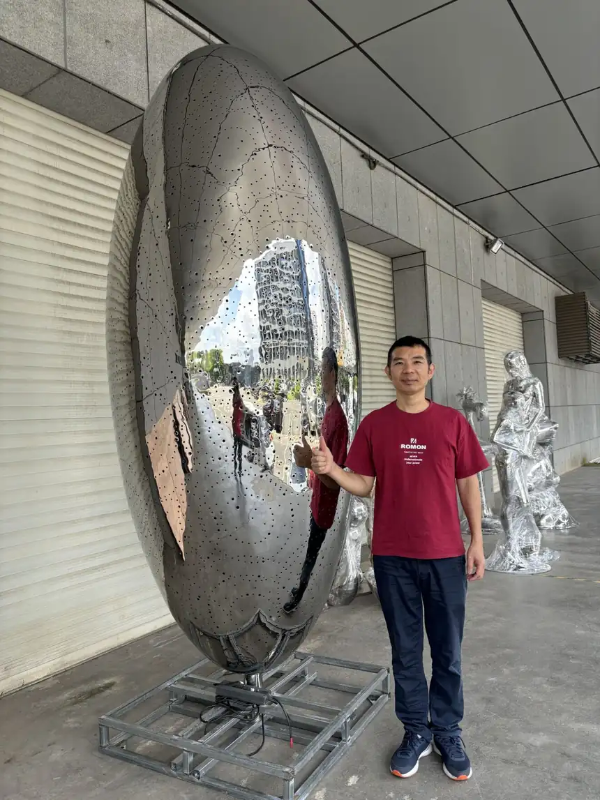 Oval Art Installation
