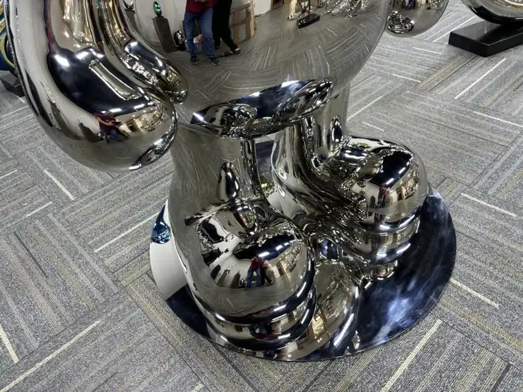 Stainless Steel Bear Sculpture