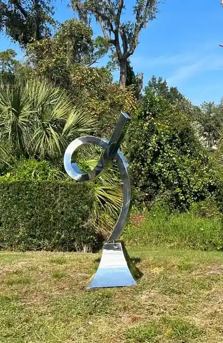 Abstract Stainless Steel Sculpture