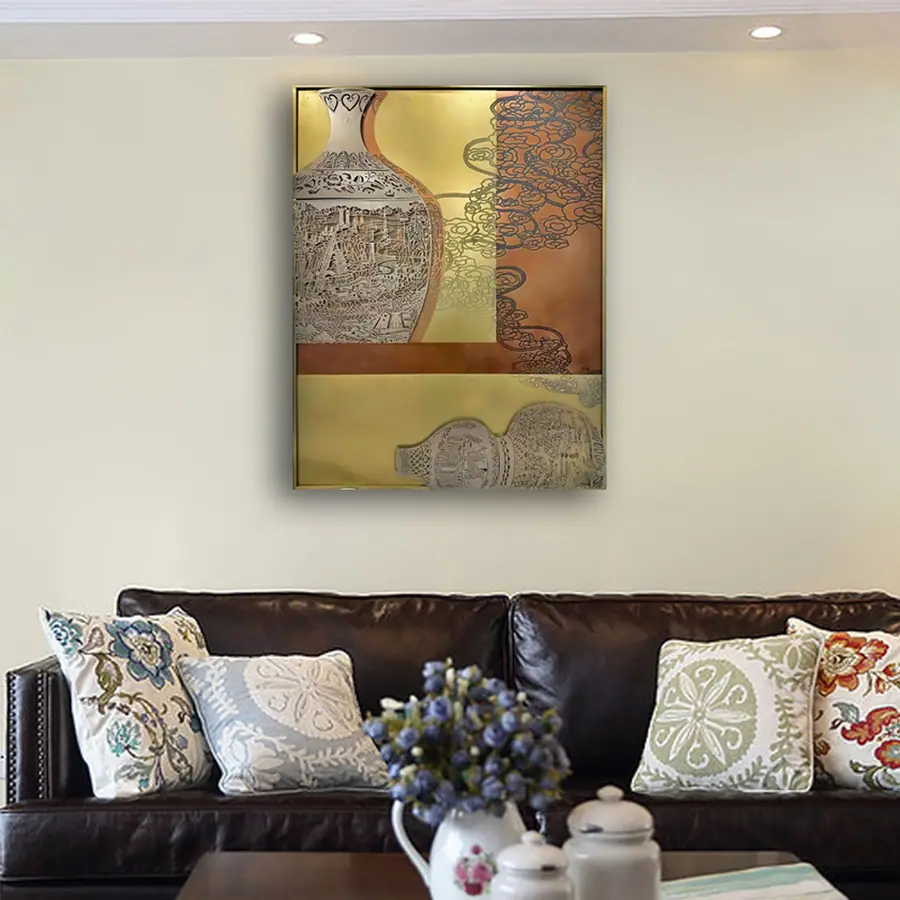 modern metal art painting